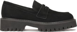 Kazar Suede zwarte instappers. Dit product valt groot uit. - Dames - Loafers - Zwart - 39 EU - Su&egrave;de - Schoenen