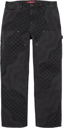 SUPREME SS26 Flag Double Knee Painter Pant Black SUP-SS26-131-BLK