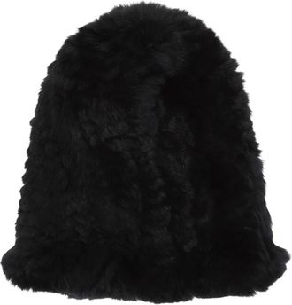 Yves Salomon Gorro Bonnet Tricot - Accessories - Mujer - Negro - ONE SIZE