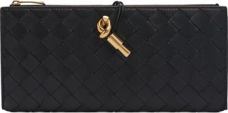 Bottega Veneta Intrecciato Leather Bifold Wallet in Black Brass at Nordstrom