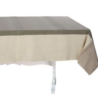 Sustainable Threads Ecoloom Handwoven Cotton Tablecloth in Moonstone - 70X108 at Nordstrom