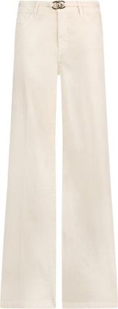 Liu Jo B.up Good Flare H.w. Broeken - Dames - Loose Fit Jeans - Beige - W29 - Katoen - Jeans