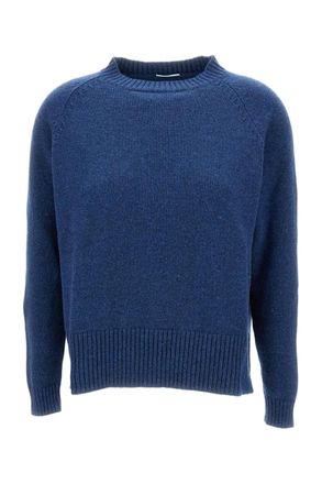 Live Relaxed Fit Crew Neck Sweater With Ribbed Trim