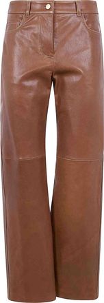 Max Mara Smmviolino Leather 5 Pockets Trousers