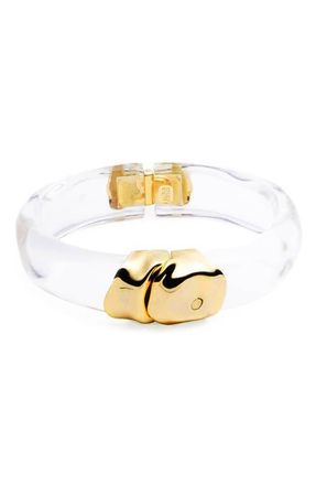 Alexis Bittar Molten Lucite Hinge Bangle in Gold at Nordstrom