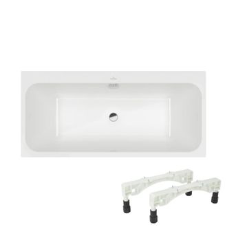 Villeroy & Boch Ba&ntilde;era Recta Villeroy & Boch Architectura De 150 X 70 Cm + Patas + Desag&uuml;e Cromado Wirquin