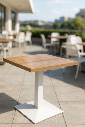 Regalos Miguel Regalos Miguel - Mesas Auxiliares - Mesa Kuat White 60 Cm - Madera Oscura