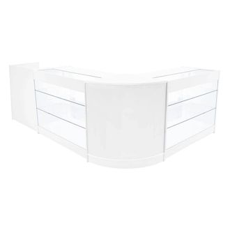 MonsterShop Aries LED Shop Counter Set CM60, TB60 & 2 x K1200 - White