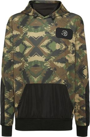 Plein Sport Hoodies - Heren - Sportshirts - Groen - L - Fitness