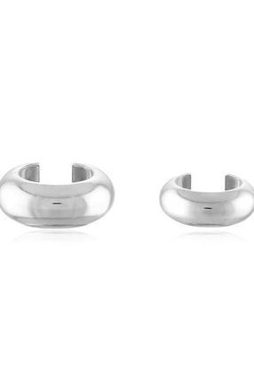 BEN ONI Set of 2 Polished Ear Cuffs in Silver at Nordstrom