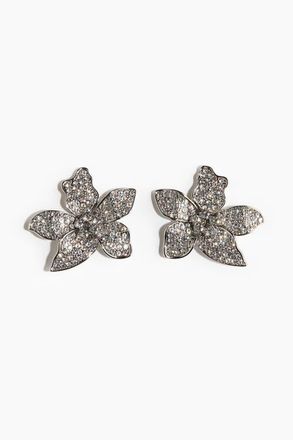 H&M Flower-shaped Earrings in Silver-Colored at Nordstrom