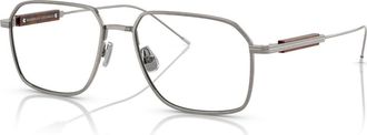Brunello Cucinelli 54mm Rectangle optical glasses in Grey at Nordstrom