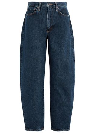 A Gold E Agolde Balloon Barrel-cut Jeans - Dark Blue - 30 (W30 / UK12 / M)
