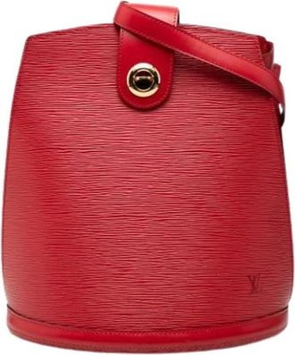 Louis Vuitton Pre-owned Vintage Bucket Bag - Dames - Vintage Tas - Rood - ONE Size - Leer - Vintage