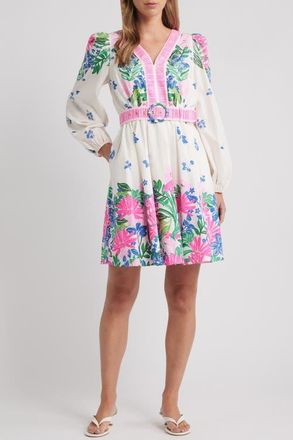 Lilly Pulitzer Chyanna Print Long Sleeve Dress in Multi Endless Summers at Nordstrom, Size 00