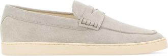 Brunello Cucinelli Brunello Cucinelli Light Grey Suede Loafers