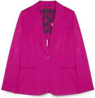 Fiorella Rubino Punto Milano Blazer - Dames - Blazers - Roze - 2XL - Leer - Jassen