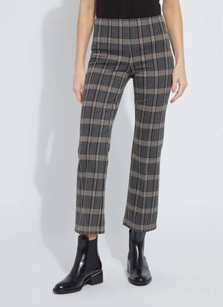 Lyss&eacute; Plaid Elysse Ankle Pant In Equestrian Plaid