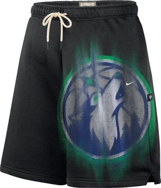 Nike Minnesota Timberwolves Standard Issue Fleece Shorts Black White IQ1513-010
