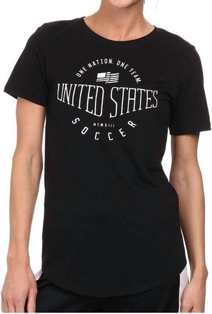 Nike Usa Core Plus Tee In Black