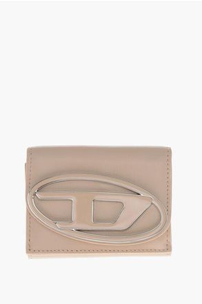 Diesel Mini Vegan Leather Wallet with Maxi Monogram size One Size