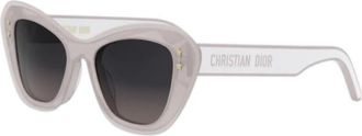 Dior Ladies Black Butterfly Sunglasses DIORPACIFICB3U 40GL