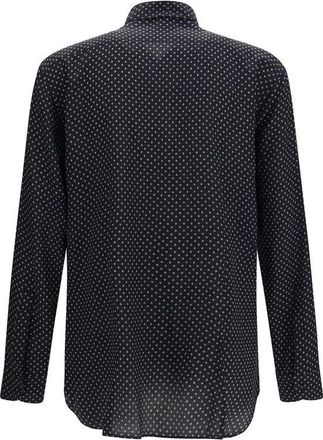 Tom Ford Silk Polka-Dot Shirt - Black