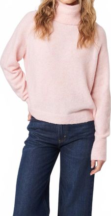 John & Jenn Emmett Turtleneck Sweater In Ballerina Pink