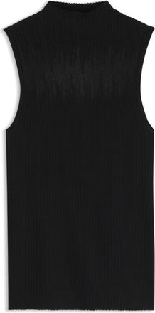 HUGO BOSS Knitted top with sheer section