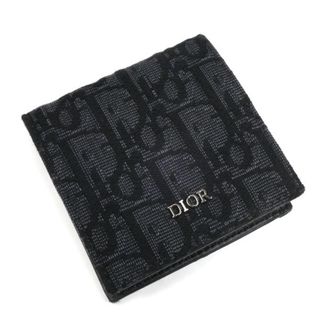 Dior Black Canvas Leather Coin Purse/Coin Case (Pre-Owned)