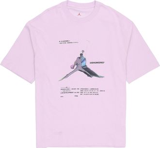 Nike Jordan Air Jordan 23 Engineered Casual Breathable Large Logo Printing Round Neck Short Sleeve Pink Purple DO8895-530