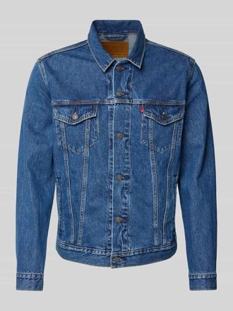 Levi's Regular Fit Jeansjacke in Denim-Optik Modell Trucker in Jeansblau, Gr&ouml;&szlig;e XXL
