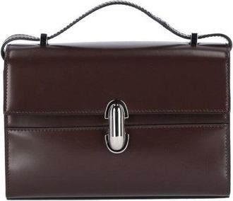 Savette Crossbody Bag In Dark Brown Hammered Leather