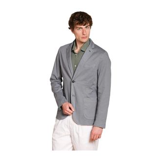 Mason's Heren, Jassen, Blauw, Maat: M Katoen