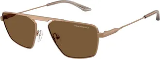 A|X Armani Exchange AX2059S 611473 Mens Sunglasses Gold Size 56