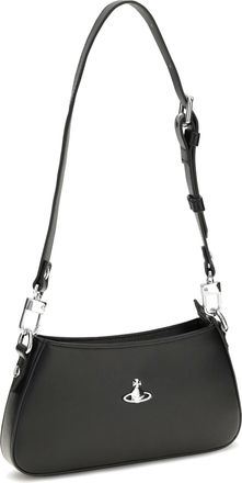 Vivienne Westwood Womens Tasha Phone Shoulder Bag Black Calf Leather Bos Taurus Covers E Cases