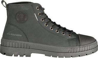 U.S.Polo Association Black Polyurethane Mens Mens Boot