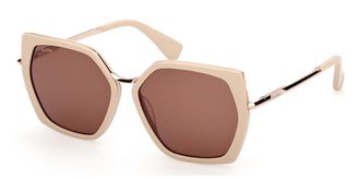 Max Mara MM0136 25E Womens Sunglasses White Size 56