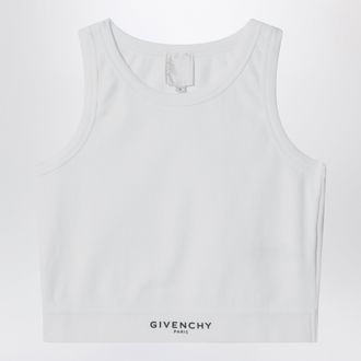 Givenchy White cropped top with logo