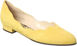 Ferragamo Turchina Leather Ballet Flat