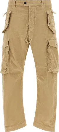 Dsquared2 Beige Cotton Cargo Mens Pants