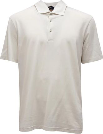 Herno Cr&ecirc;pe Polo Shirt - Heren - Polos - Wit - 4XL - Tops