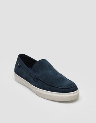 Ben Sherman Mens Ben Sherman Almer Suede Mens Navy Loafers - Blue - Size: 12