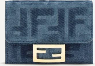 Fendi Trifold Wallet with FF monogram in jacquard Female UNI