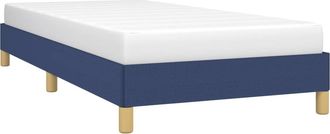 vidaXL Estructura De Cama Sin Colch&oacute;n Tela Azul 80x200 Cm Vidaxl