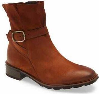 Paul Green Womens Belted Biker Boots In Brown
