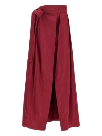 Pinko Cavallinaì geplooide maxi-rok - Rood