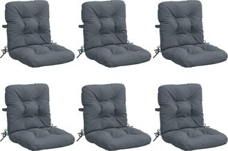 vidaXL Cojines Para Sillas De Respaldo Alto En 6 Piezas Vianen 6 Pcs Vidaxl