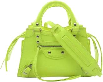 Balenciaga Pre-owned Neo Classic City Mini Leather 2way Bag - Dames - Vintage Handtas - Groen - ONE Size - Leer - Vintage