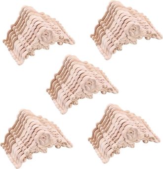 OEM 50 Piezas De Calcoman&iacute;as Florales Talladas En Madera Para Esquinas, Apliques Decorativos Para Marcos De Madera, Figuras Decorativas Para Gabinetes Y M